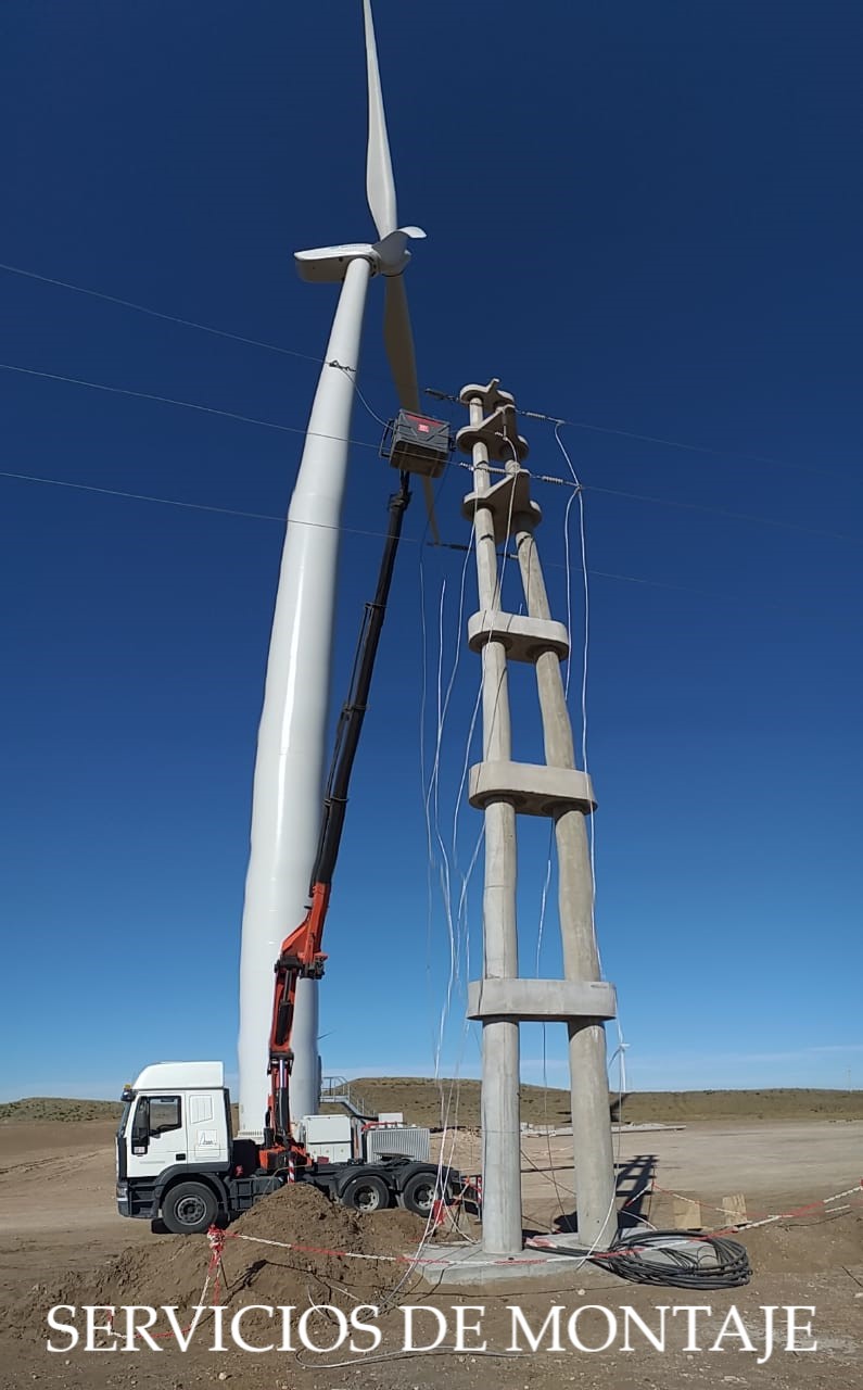 Montaje de aerogenerador